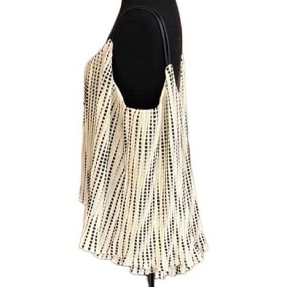 PJK Patterson J Kincaid Size Medium Harness Tank Ivory Black Leather straps - Picture 5 of 9